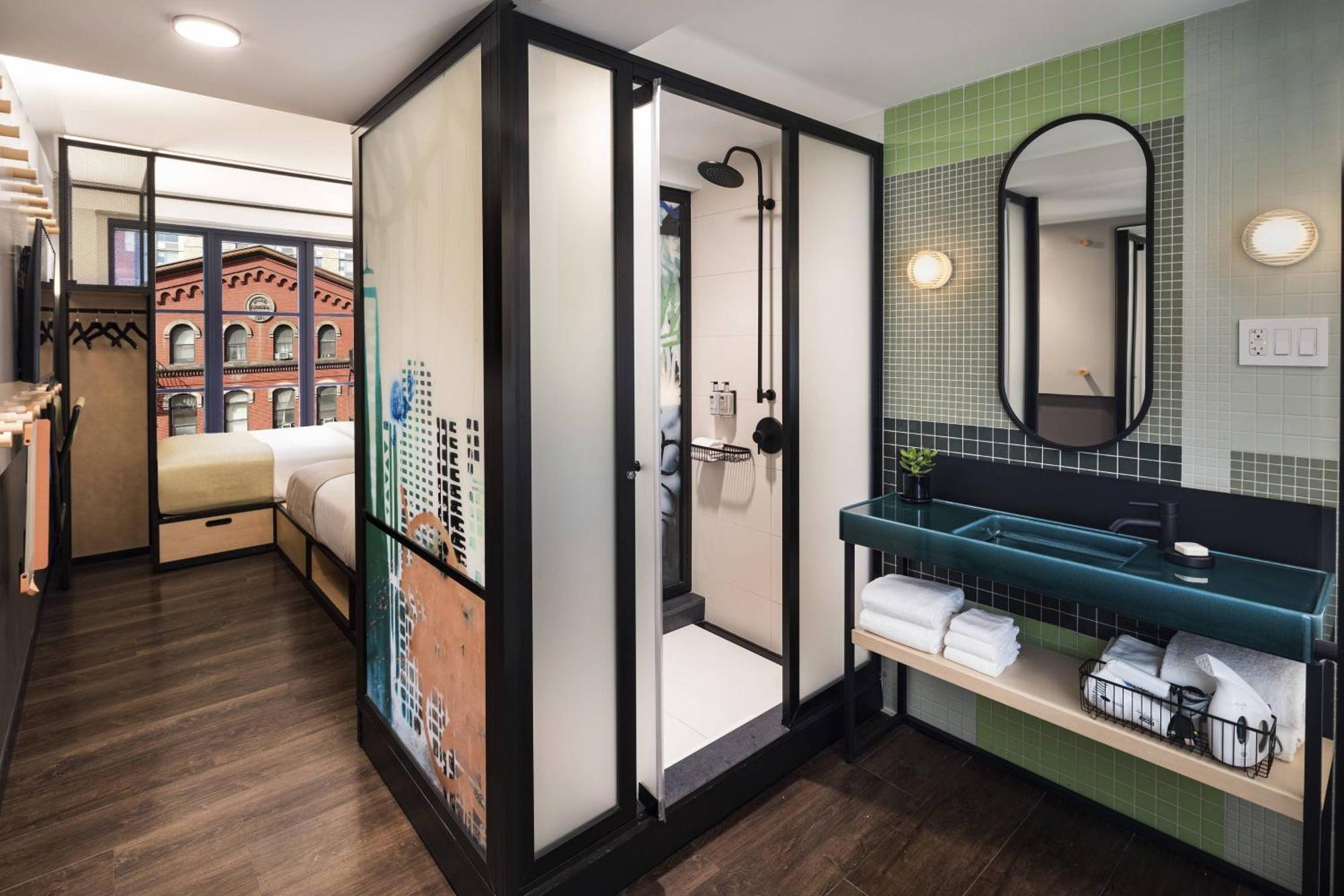 Double Room Two Double Beds Roll Shower Mobility Accessible