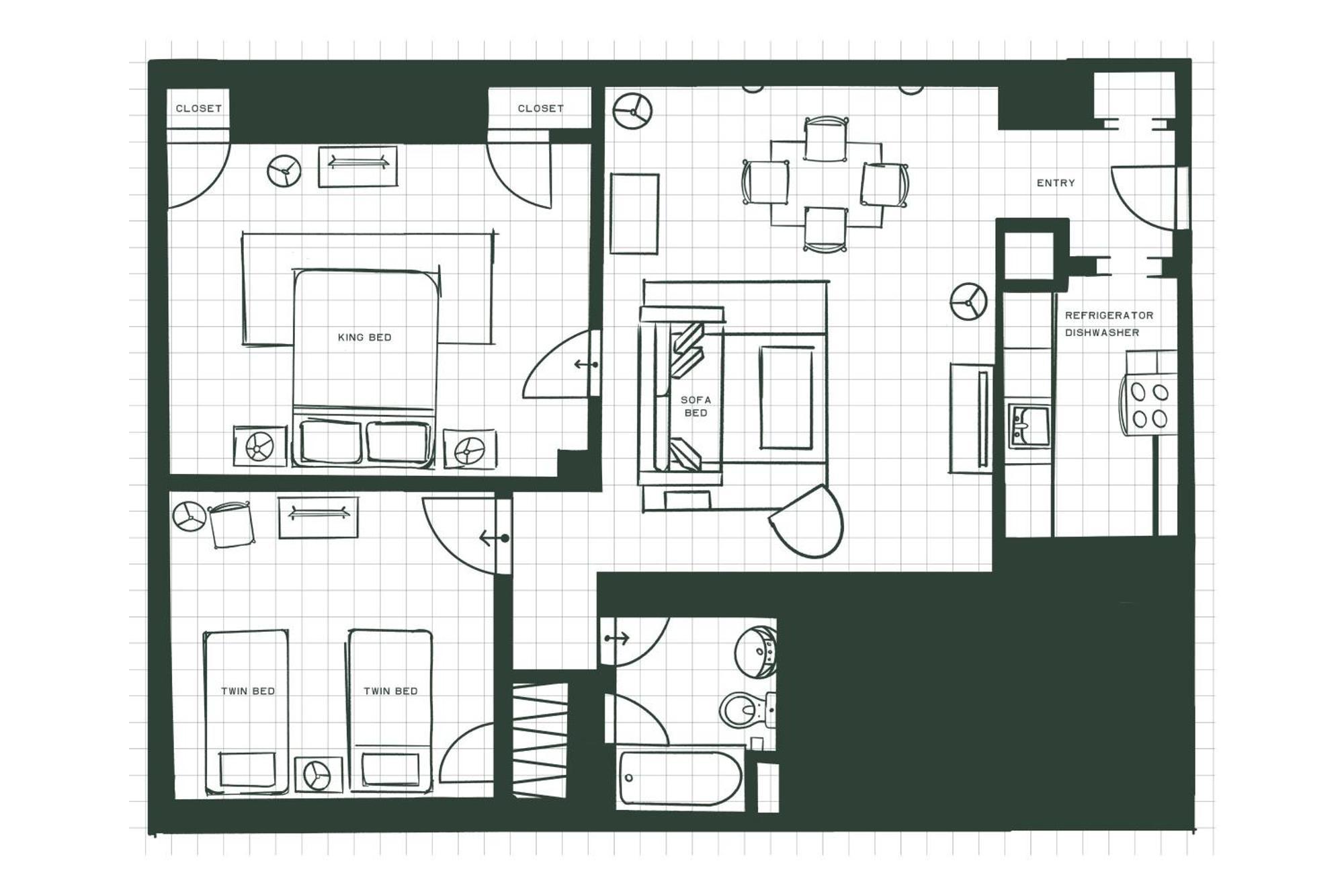 Appartement Familial 2 Chambres