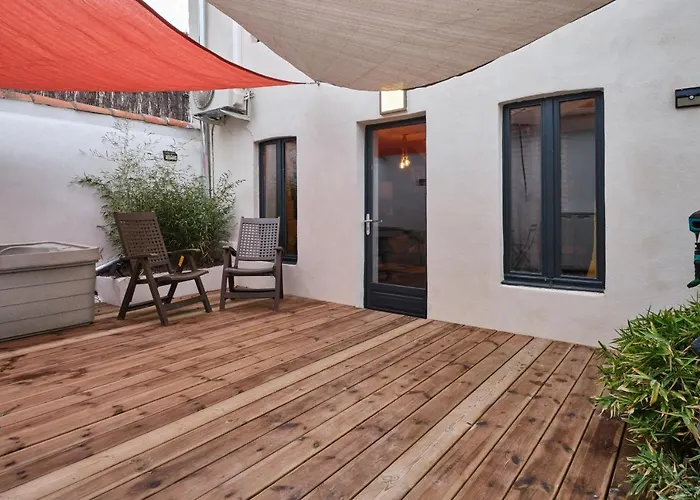 Melina - Jacuzzi - Maison Avec Cour Climatisee Proche Cite Medieval Carcassonne