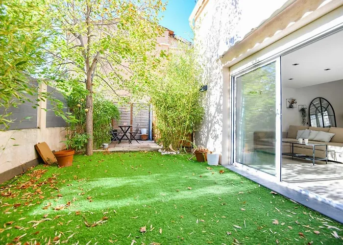 La Ganay - Maison Avec Clim Proche Metro Velodrome Marseille